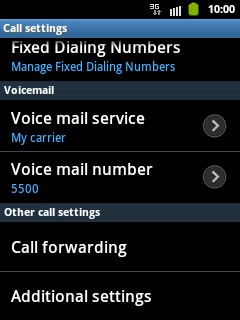 Press Additional settings.