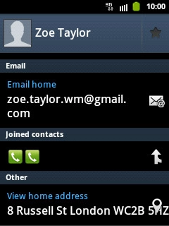 Press the field below Joined contacts.