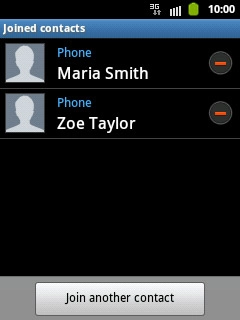 Press Join another contact.