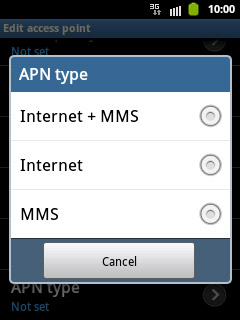Press Internet.