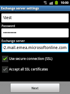 Press Accept all SSL certificates to allow or reject all certificates.