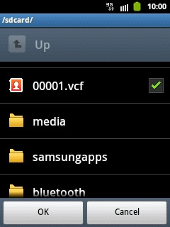 When the box next to the menu item is ticked (V), the file is selected.