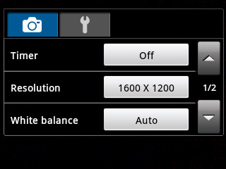 Press the field next to Resolution.