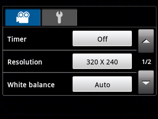 Press the field next to Resolution.
