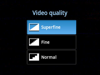 Press Superfine, Fine or Normal.