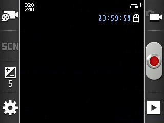 Press the recording mode icon.