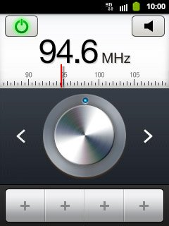 Turn the wheel to select the required frequency
