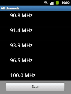 Press the required channel.