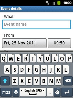 Press Event name and key in a subject for the appointment.Follow the instructions on the display to key in more information, such as location, duration and reminder.