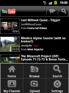 Press My Channel.Follow the instructions on the display to log on to YouTube.