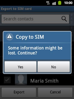 Press Yes to confirm.