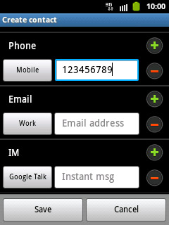 Press Mobile below Phone.