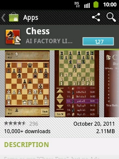 To buy an application:Press the price.