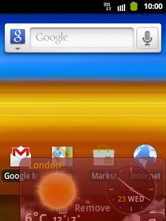 Drag the shortcut to Remove.