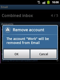 Press OK to confirm.