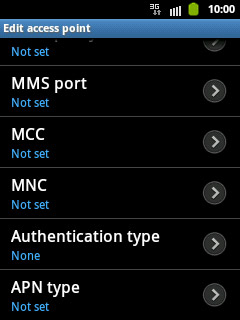 Press Authentication type.
