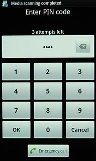 Key in your PIN and press OK.