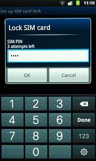 Key in your PIN and press OK.