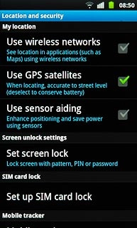 Press Use wireless networks to turn the function on or off.