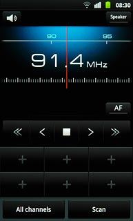 Press + at the bottom of the display.