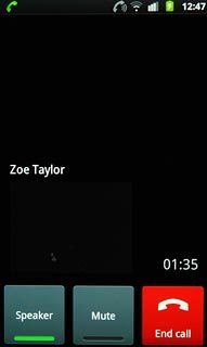 Press End call to end the call.