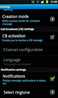 Press Select ringtone.