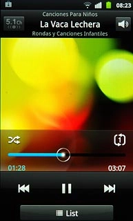 Press the repeat icon the necessary number of times to select the required setting.