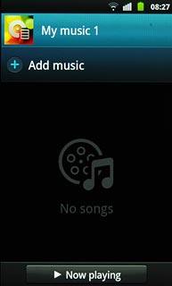 Press Add music.Go to the required audio files.