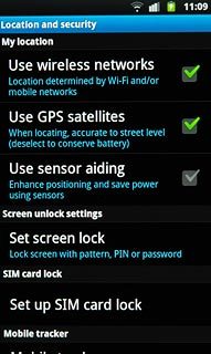 Press Set up SIM card lock.