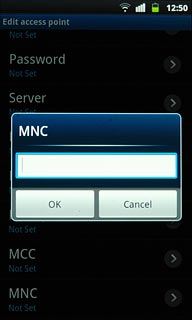 Key in 01 and press OK.