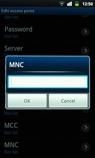 Key in 01 and press OK.