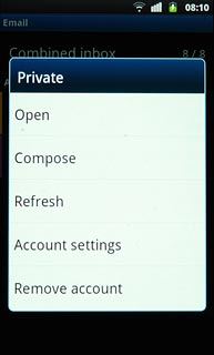 Press Account settings.