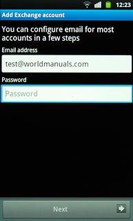Press Password and key in your password.