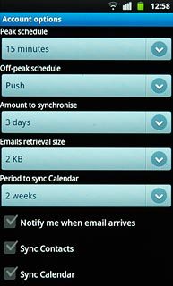 Press Sync Contacts to turn the function on or off.