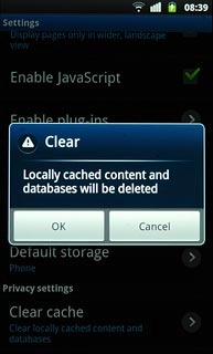 Press OK to confirm.