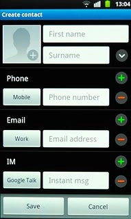 Press First name and key in the required first name.