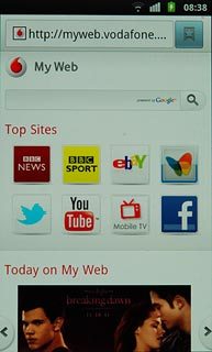Press the bookmarks icon.
