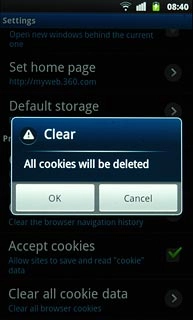 Press OK to confirm.