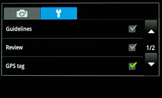 When the box next to the menu item is ticked (V), the function is turned on.