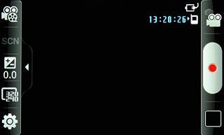 Press the video clip length icon at the top left side of the display.