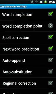 When the box next to the menu item is ticked (V), the function is turned on.