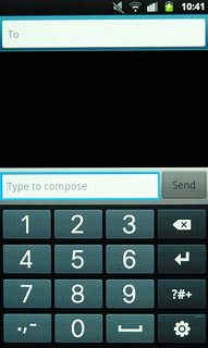 Press ?#+ and then ABC to return to text input.
