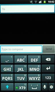 To key in symbols:Press 123 and then ?#+.