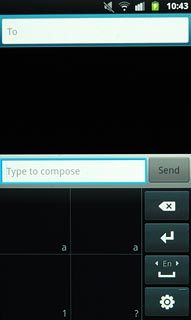To key in letters:Key in the required letters in the top left field or the top right field.