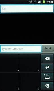 To key in symbols:Key in the required symbols in the bottom right field.Your phone automatically suggests a letter, number or character matching what you've keyed in.