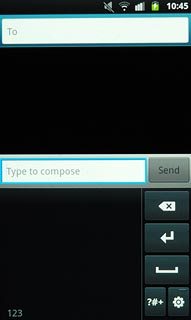 To key in letters:Press the symbol selection icon until ABC is displayed in the bottom left corner of the display.