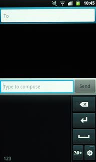 To key in symbols:Press the symbol selection icon until ?#+ is displayed in the bottom left corner of the display.