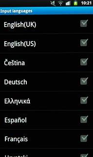 Press the required language.