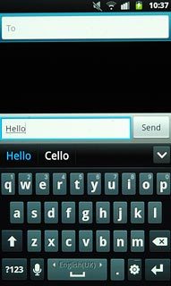 Press arrow down to see more words.