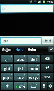 Press arrow down to see more words.